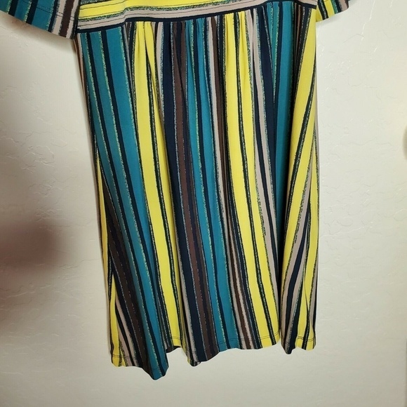 BCBGMAXAZRIA Womens Multicolored Square Neck Peasant Dress Size XS - Picture 4 of 6